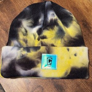 Columbus Crew tie-dye Black and Yellow Beanie